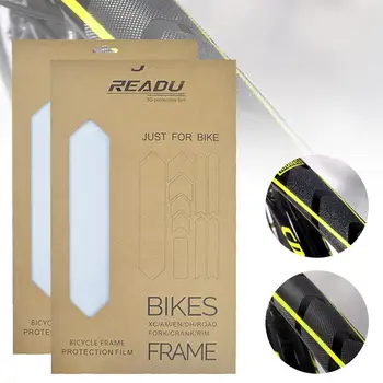 10 kom./1 compl. 3D Zaštita okvir Bicikla, Otporan na ogrebotine Zaštitna oznaka, Ljepljive zaštita okvira Od ogrebotina i udubljenja