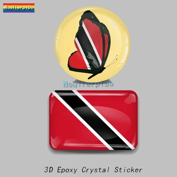 3D Epoksidna Smola, Trinidad i Tobago Zastava Nacionalni Amblem Kupola Auto Oznaka Vinil Naljepnica za Auto Branik Okvir Vrata Motor Laptop