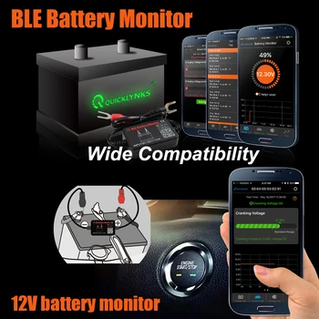 12V BM2 akumulatora Monitor Opterećenja Tester Baterija Bluetooth-Kompatibilni Bežični Test Analizator Punjenja za Android i iOS