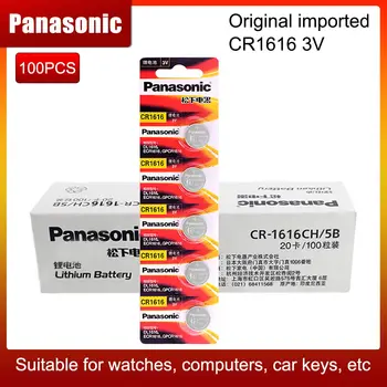 100pc Panasonic 100% Originalni CR1616 Gumb Baterija Za sat Auto-Daljinski Ključ cr 1616 ECR1616 GPCR1616 Litij Baterija 3v