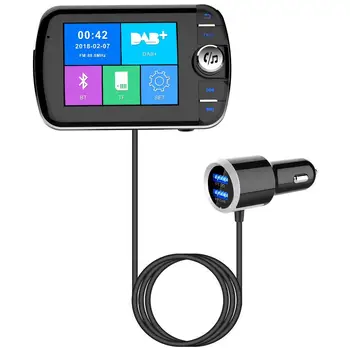 2,8-inčni Auto-Bluetooth-kompatibilni digitalni radio DAB sa zaslonom u boji, prijemnik, spikerfon, Fm odašiljač, Adapter Aux