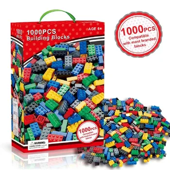 1000 građevinskih blokova, sitne čestice, kompatibilna skupština, scena-puzzle igra, dječja igračka-konstruktor 