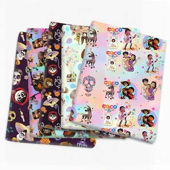 Disney Up Coco Balon Lubanju 50*145 cm 100% Pamučna Tkanina za Šivanje Patchwork Tkanine Materijal Za ručni rad DIY Ručni Rad