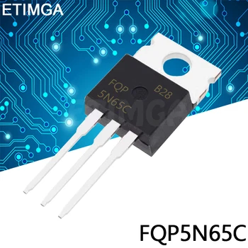 10 Kom./LOT FQP5N65C FQP5N65C TO-220 Tranzistor 5A 650 U 5N65C 5N65