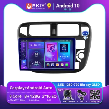 EKIY T900 8G 128G Za Honda Civic 1996-1999 RHD Auto Radio Media Player Navigacija GPS Android Auto BT No 2 Din-DVD