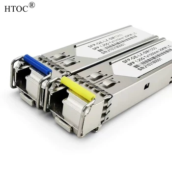 HTOC 1.25 G Однорежимный SFP LC Modul 1310 nm/1550 nm Fiber-optic Transceiver Modul gigabitni optički prekidač (20 km)