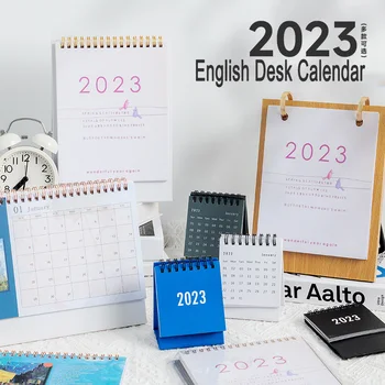 Jednostavnu Jednobojnu 2023 Mini Stolni Kalendar Papir Kalendar Stolni Stolni Dnevni Tjedni Planer Planer Dnevnog Reda Uredski Uredski Pribor