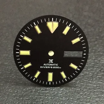 Revija sat svijetleći ronilački sat brojčanik pribor NH35A mehanizam biranja 28,5 mm Učiniti za nh35 nh36