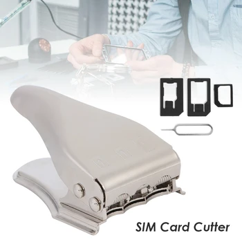 3 u 1 Rezač za SIM kartica Ručne Promjene Cink Legura Nano Mikro Mini Prijenosni Alati za Vanjsku Dekoraciju Mobilnog Telefona