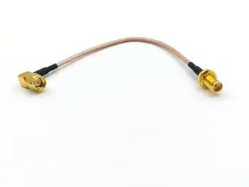 10/50/100 kom SMA pravokutni priključak za SMA ženski sa maticom pletenica RG316 kabel 15 cm