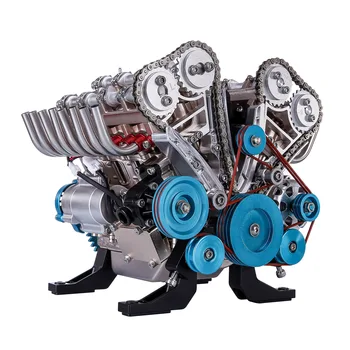 TEHNOLOGIJA 500 + Kom 1:3, Model motora V8 Metal Mehanički Motor Znanstveni Eksperiment Građa Igračka na Poklon (Privatna ograničena serija)