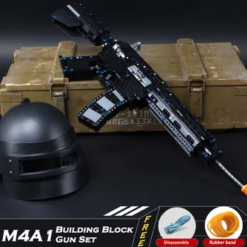621 kom. Blok Pištolj Model Set Cigle DIY Pištolj SWAT M4A1 Puška Model Kit Kompatibilne veliki Brandovi Igračaka Dar za Djecu Djeca