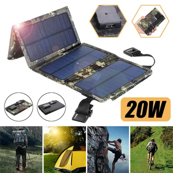 70 W Spoljna Sklopivi Solarni Paneli 5 U USB Prijenosni Solarni Punjač za Smartphone za Turizam Kamp pješačenje Vodootporan