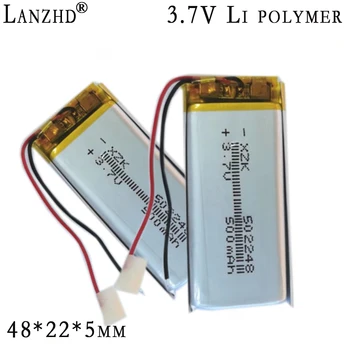 1-12 kom litij-polimer baterija 502248, 502050, 3,7 U MP3, MP4, MP5, GPS, 500 mah Bluetooth male igračke