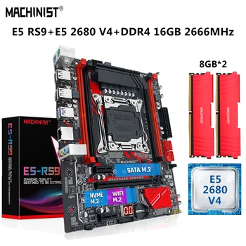 STROJAR E5 RS9 Matična ploča LGA 2011-3 Kit komplet sa Xeon E5 2680 V4 Procesor 16G = 2x8G DDR4 2666 Mhz memorija SATA M. 2 USB 3.0