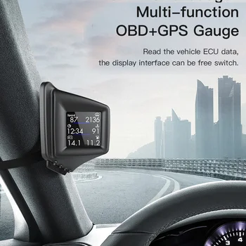 Višenamjenski Gadget HPD o/min Turbo Pritisak Ulja, Temperatura Vode GPS Brzinomjer Višenamjenski OBD GPS Senzor za Modele Automobila OBDII