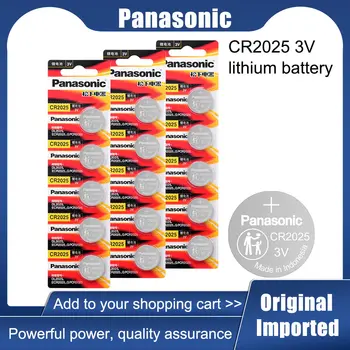 100% Originalni PANASONIC CR2025 CR 2025 3 Litij Baterija Za sat Kalkulator, Sat Daljinski Upravljač Igračke Gumb Kovanice Ćelija