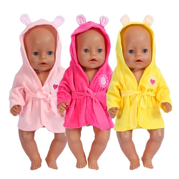 Slatka Lutka Ogrtač za 17 Cm 43 cm, Lutka je Novu Odjeću za Novorođenčad Pidžama Lutaka Odijelo Pribor Američka Djevojka Lutkarska Odijevanje
