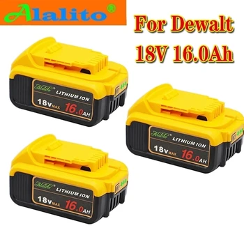 3 KOM. 18 U 16.0 Ah MAX XR Baterija uređaja Zamjena za DeWalt DCB184 DCB181 DCB182 DCB200 20 16 18 18 Volti U Baterija