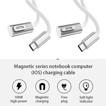 Magnetni Kabel za prijenos podataka Type-c kabel za Punjenje Pretvarač Pd Kabel adapter za Ios MacBook Air/Pro Apple Magsafe 1 Magsafe 2