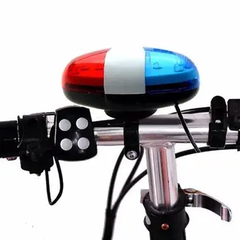 2022 Novi Vrući Praktičan Bike Bicikl Policajac Prednje Svjetlo Znak Upozorenja Sirena Biciklizam Električni Rog Zatrubi Zvono Sa 6 Led Dioda