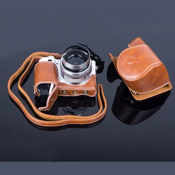 Torbica od umjetne kože, torba za kameru, Torbica za Sony A6000 ILCE-6000 A6300 ILCE-6300 6300 NEX-6 16-50 mm sa rupom za baterije