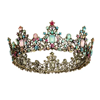Vintage Crown Princess u baroknom stilu, Tiaras i Krune za Djevojčice, za Žene, Djevojčice, Kraljice, za Kostim Stranke, Pribor za Kosu, Nakit Poklon