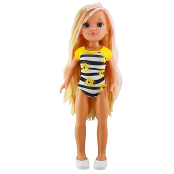 Nova lutkarska odjeća u bikini s uzorkom tigra je pogodan za lutku FAMOSA Nancy 43 cm (doll i cipele u kompletu ne dolaze), pribor za lutke