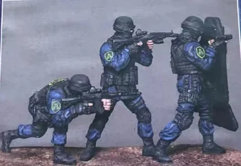 1/35 Setovi modela figura od smole 3 Moderne policije u nesastavljeni Neobojeni 152