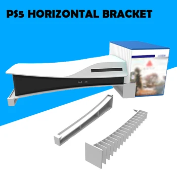 Baza Za Pohranu PS5 Horizontalno Postolje Za Nošenje Igraće Konzole Prikaz priključne Stanice Nosač-Držač Igraće Karte Za Playstation 5 dodatna Oprema