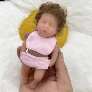 6 Inča Dječje i baby Doll Реборн Mini 15 cm Silikonska Igračka Реборн Imitacija Realan Mekog Silikona Tijela Dječje i baby Doll Реборн Za Djevojke Dječji Dar