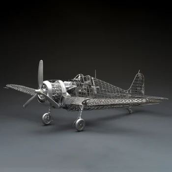 1/48 F6F-5 Model Aviona Kit Klasicni Krilo Pokretna Borac Ukrašavanje 3D Metalni Sklop Model Za Djecu Pokloni Za Rođendan