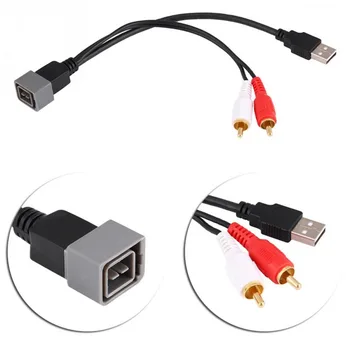 Auto Radio USB-Adapter Audio kabel USB Port Ulazni Drži Kabel 8-pinski USB Priključak RCA Priključak Aux Kabel za Nissan Cube/Juke /Versa