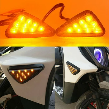 LED Moto skrenite signali Svjetlosne Dimne Trokuta u Ravnini Vodootporan Jednostavna Instalacija Поворотник Мигалка Žmigavaca