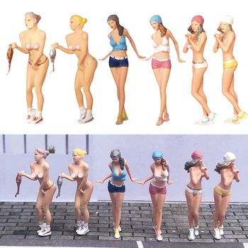 Ljudi Figure 1:64 Razmjera Model Vlaka Arhitektonski Model Od Smole Donje Bikini Lik Djevojke Minijaturni Izgled Scene S Ljestvica