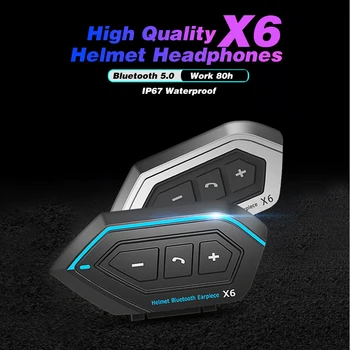 Motocikl Bluetooth 5,0 Kaciga Interfon, Bežični Hands-Free Telefonski Poziv Komplet Stereo Противоинтерференционный Interfon Music Player
