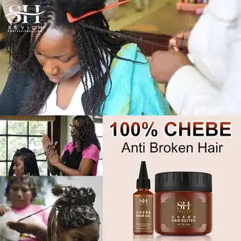 Sevich Africa Vučna Ćelavost Chebe Skup Za Zgušnjavanje Kose 30 ml Ulje Za Rast Kose Rastući 100 g Ulja Za Kosu Jak Korijen Kose
