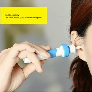 Električni Bežični Njegu Ušiju Sigurna Vibracija Bezbolan Čistač Za Uši Za Uklanjanje Spiralni Uređaja Za Čišćenje Ušiju Dig Wax Ear Pick