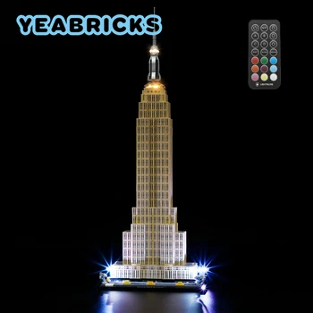 YEABRICKS Led lampa Set za 21046 Empire State Building blocks skup (ne uključuje model) Cigle Igračke za Djecu RC Verzija