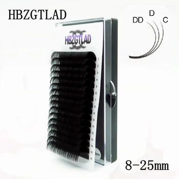 HBZGTLAD NOVE 16 Redova 8-25 mm Umjetna норковые individualne trepavice maquiagem cilios za profesionalce trepavica od meke mink