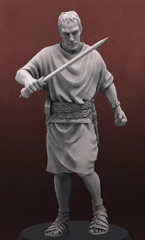 1/32 drevni štand ratnika s mačem Figurica od smole od manekenske setovi Minijaturni gk u nesastavljeni Pločom