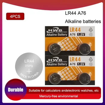 4 kom. za Eaxell 1,5 v LR44 Gumb baterije AG13 A76 G13A LR1154 357A SR44 Alkalne baterije za kovanice