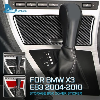 Naljepnica Od Karbonskih vlakana Za BMW X3 E83 aktivnosti iz 2004-2010 Auto-Središnji Pretinac Okvir Poklopac za E83 Pribor unutrašnjost Automobila Stil