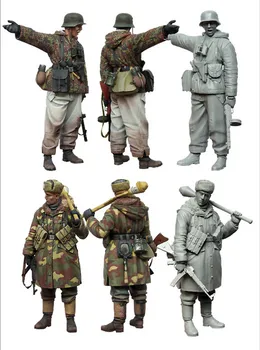 1/35 skala литая pod pritiskom figurica od smole, model karakter Drugog svjetskog rata, komplet za montažu (2 osobe), uncolored besplatna dostava