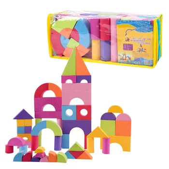 50 Kom. Šarene EVA Gradivni Blokovi Pjena Razvoj Sklopnih Igračke Igračke Montessori EVA Blokovi 3,5 cm 5 cm Debljina JM94s
