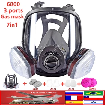 3 sučelje 6800 maska kombinacija 6001/SJL filter S 5N11 tkanine pamuk/501 filtar kutija Respirator mask