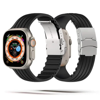 Silikon remen Za Apple Watch band ultra 49 mm 44 mm 40 mm 45 mm 41 mm 38 mm 42 mm 45 mm narukvica correa iwatch series 3 6 5 4 se 7 8