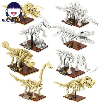 3D Dinosauri Fosili Kostur Лепининг Građevinski Blokovi i Cigle Muzej Dinosaura u Razvoju Diy Igračke Za Djecu Pokloni