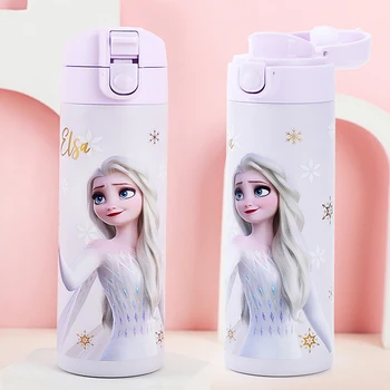 Disney Elsa Princeza Crtani Film Čaša Za Vodu U Termos Boca Slatka Student Iz Nehrđajućeg Čelika Prijenosni Izravan Pitke Vode Šalica 500 Ml