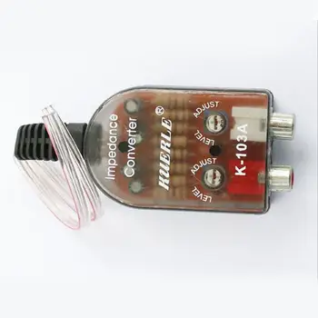 Auto Stereo Radio Zvučnik S Visokim i Niskim Sonde RCA 12V linijski Audio Konverter Impedancije Odašiljač Izlazni Signal Hrapav